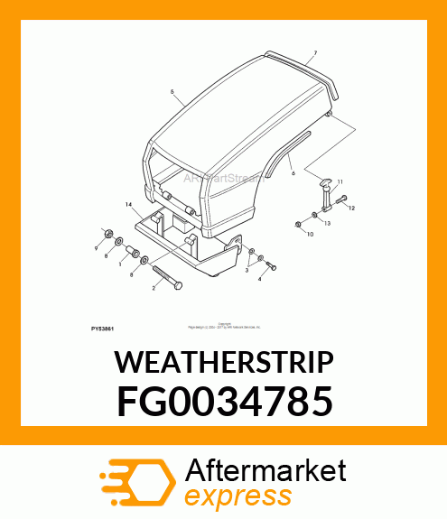 WEATHERSTRIP FG0034785