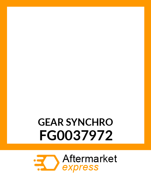 GEAR SYNCHRO FG0037972