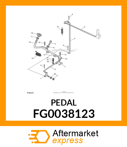 PEDAL FG0038123