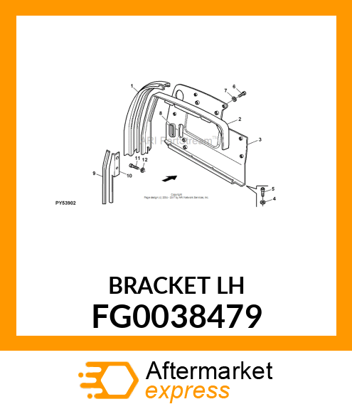 BRACKET LH FG0038479