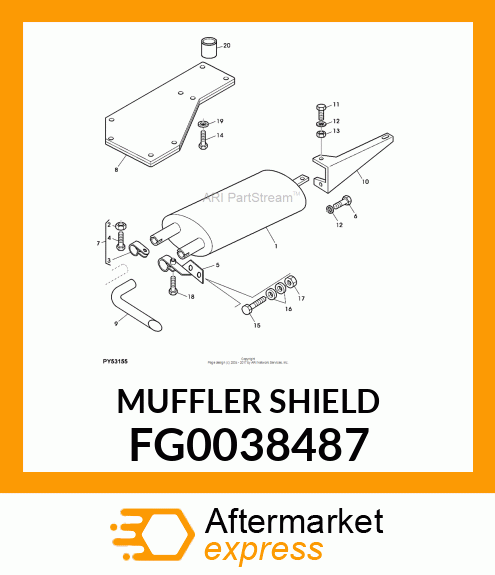 MUFFLER SHIELD FG0038487