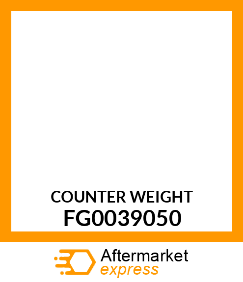 COUNTER WEIGHT FG0039050