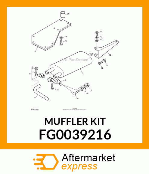 MUFFLER KIT FG0039216