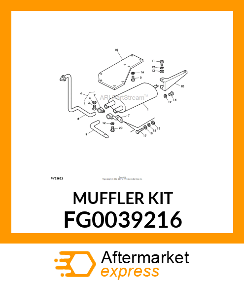 MUFFLER KIT FG0039216