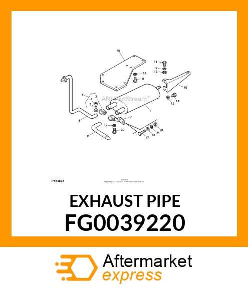 EXHAUST PIPE FG0039220