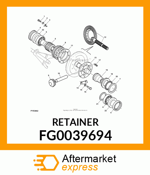 RETAINER FG0039694