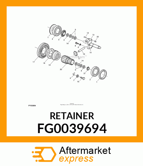 RETAINER FG0039694