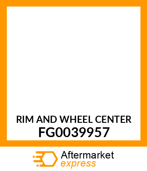 RIM AND WHEEL CENTER FG0039957