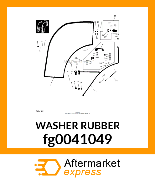 WASHER RUBBER fg0041049