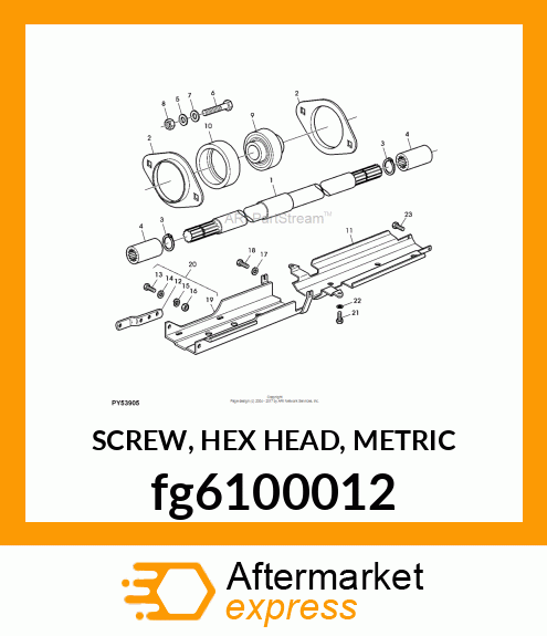 SCREW, HEX HEAD, METRIC fg6100012