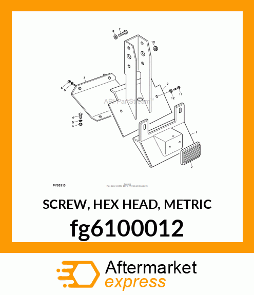 SCREW, HEX HEAD, METRIC fg6100012