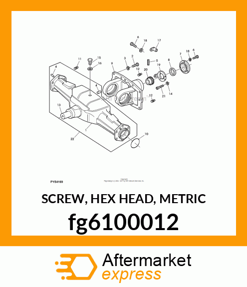 SCREW, HEX HEAD, METRIC fg6100012