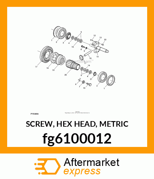 SCREW, HEX HEAD, METRIC fg6100012