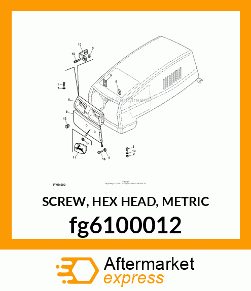 SCREW, HEX HEAD, METRIC fg6100012