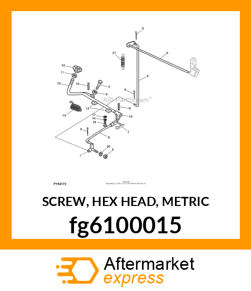 SCREW, HEX HEAD, METRIC fg6100015