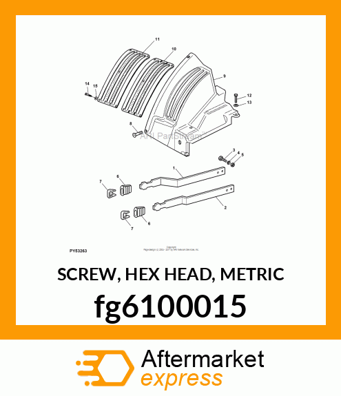 SCREW, HEX HEAD, METRIC fg6100015