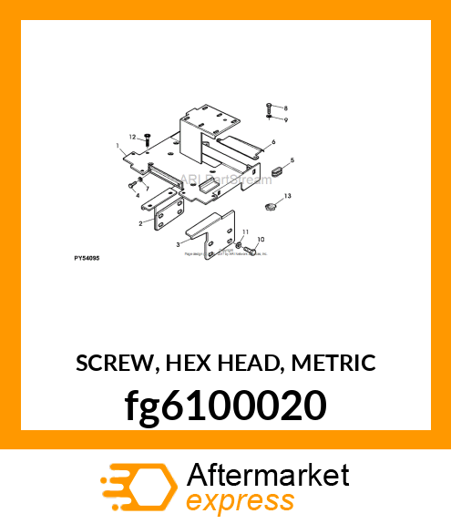 SCREW, HEX HEAD, METRIC fg6100020