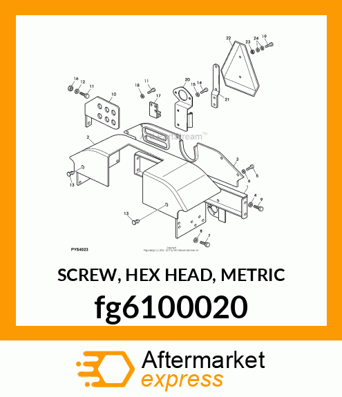 SCREW, HEX HEAD, METRIC fg6100020