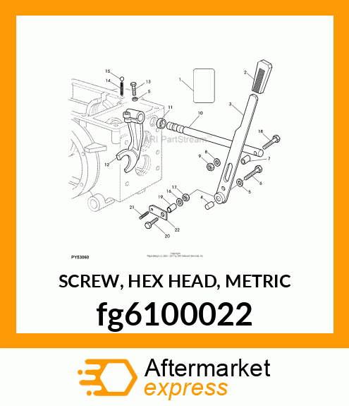 SCREW, HEX HEAD, METRIC fg6100022