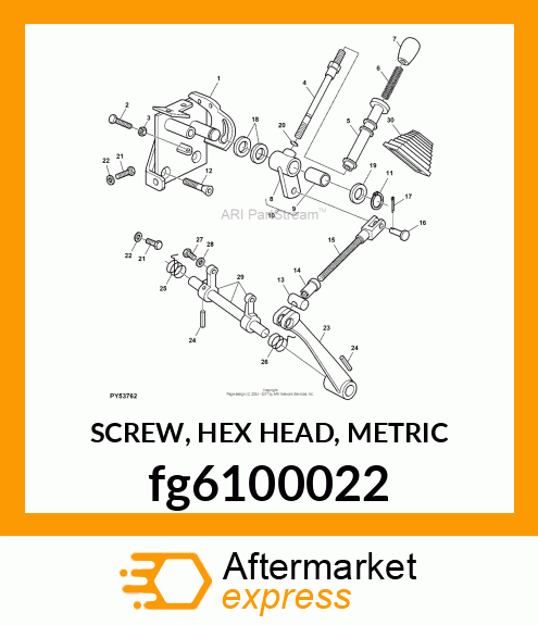 SCREW, HEX HEAD, METRIC fg6100022