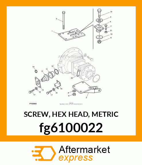 SCREW, HEX HEAD, METRIC fg6100022