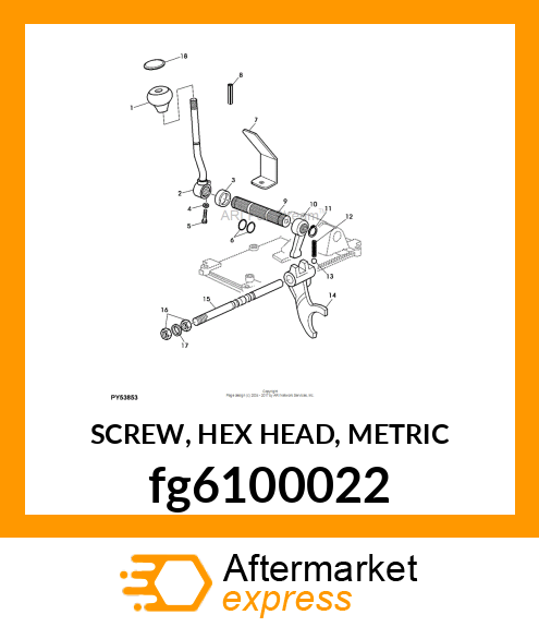 SCREW, HEX HEAD, METRIC fg6100022