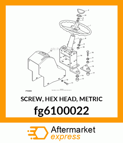 SCREW, HEX HEAD, METRIC fg6100022