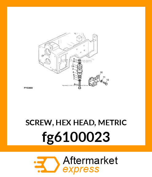 SCREW, HEX HEAD, METRIC fg6100023