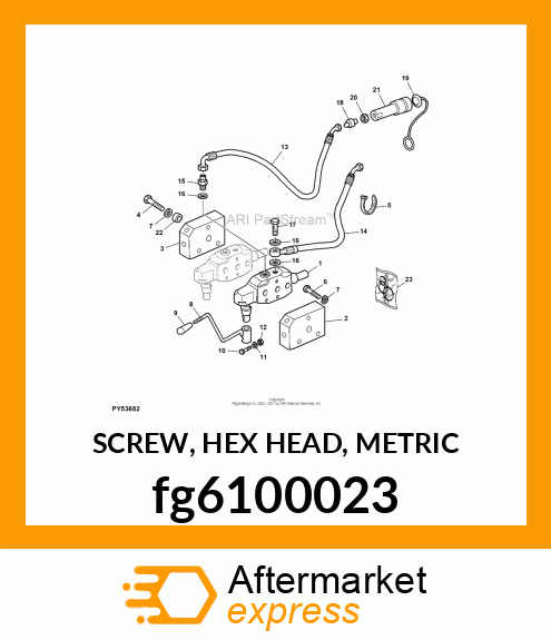 SCREW, HEX HEAD, METRIC fg6100023