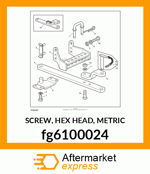 SCREW, HEX HEAD, METRIC fg6100024