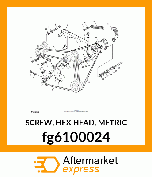 SCREW, HEX HEAD, METRIC fg6100024