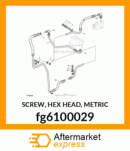 SCREW, HEX HEAD, METRIC fg6100029