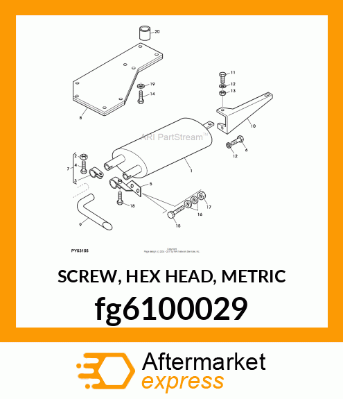 SCREW, HEX HEAD, METRIC fg6100029