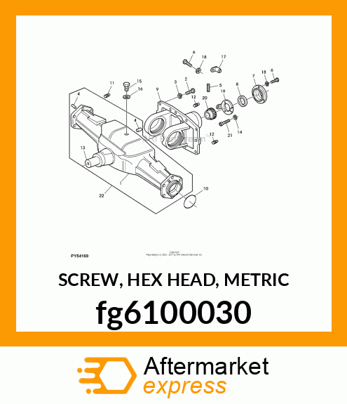 SCREW, HEX HEAD, METRIC fg6100030