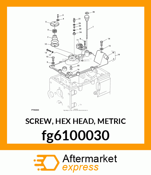 SCREW, HEX HEAD, METRIC fg6100030