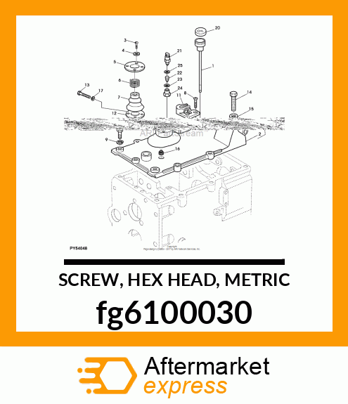 SCREW, HEX HEAD, METRIC fg6100030