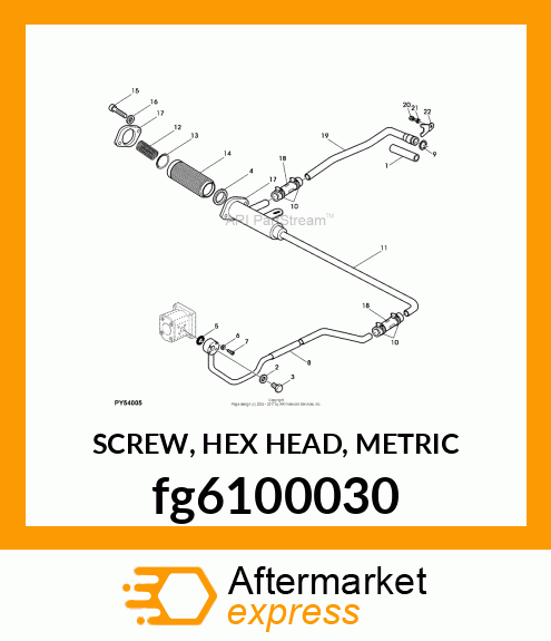 SCREW, HEX HEAD, METRIC fg6100030