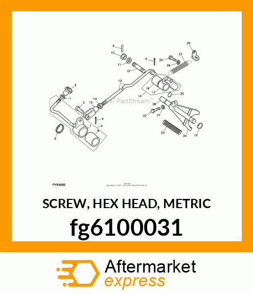 SCREW, HEX HEAD, METRIC fg6100031