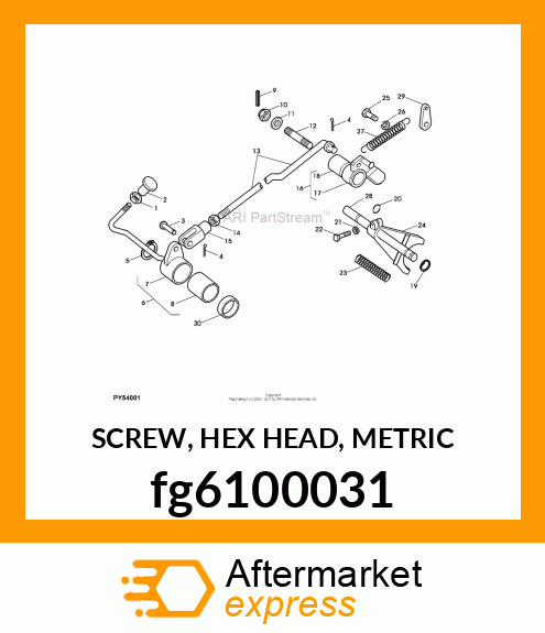 SCREW, HEX HEAD, METRIC fg6100031