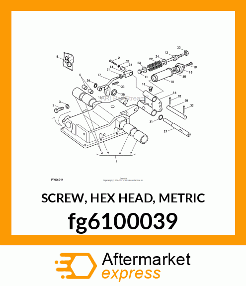 SCREW, HEX HEAD, METRIC fg6100039