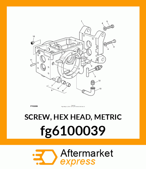 SCREW, HEX HEAD, METRIC fg6100039