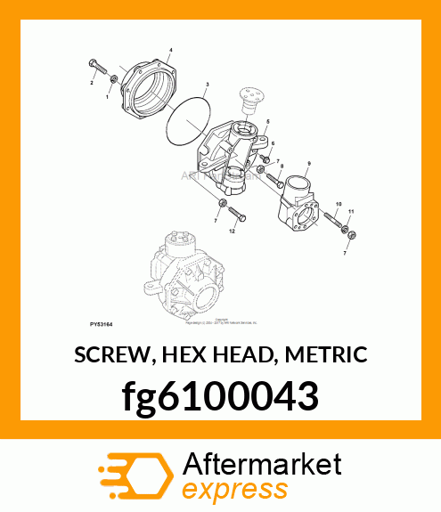 SCREW, HEX HEAD, METRIC fg6100043