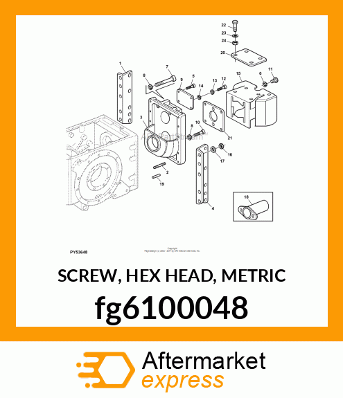 SCREW, HEX HEAD, METRIC fg6100048