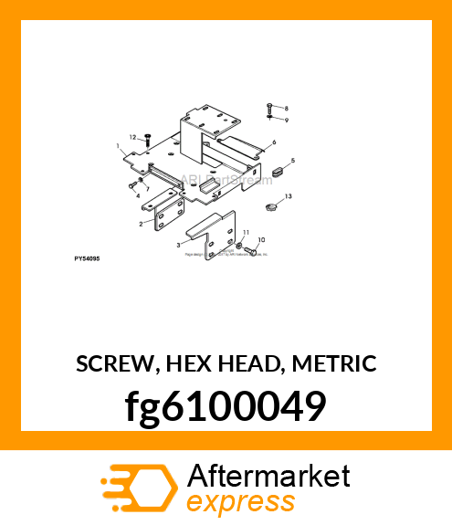 SCREW, HEX HEAD, METRIC fg6100049