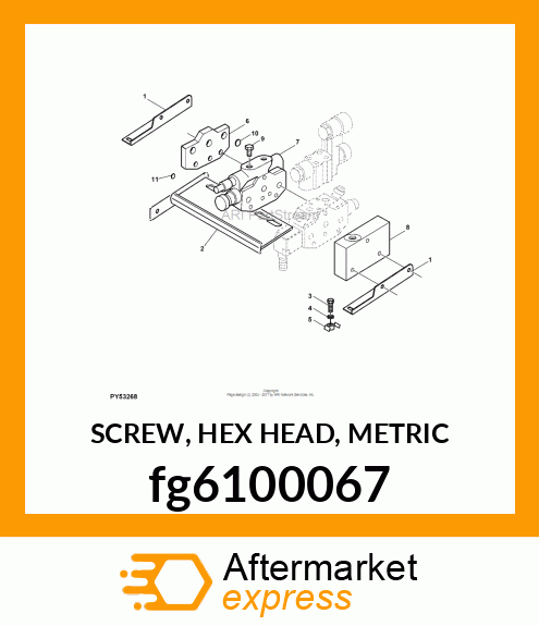 SCREW, HEX HEAD, METRIC fg6100067