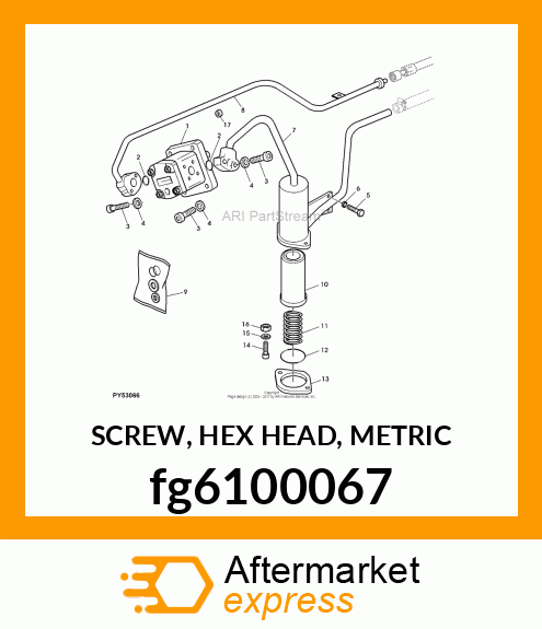 SCREW, HEX HEAD, METRIC fg6100067