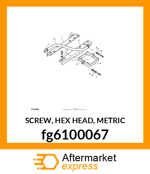 SCREW, HEX HEAD, METRIC fg6100067