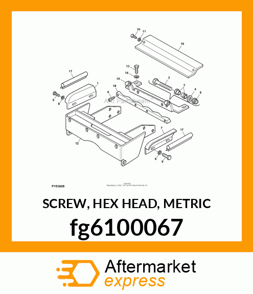 SCREW, HEX HEAD, METRIC fg6100067