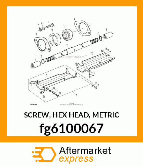 SCREW, HEX HEAD, METRIC fg6100067