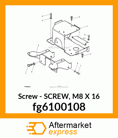 SCREW, M8 X 16 fg6100108